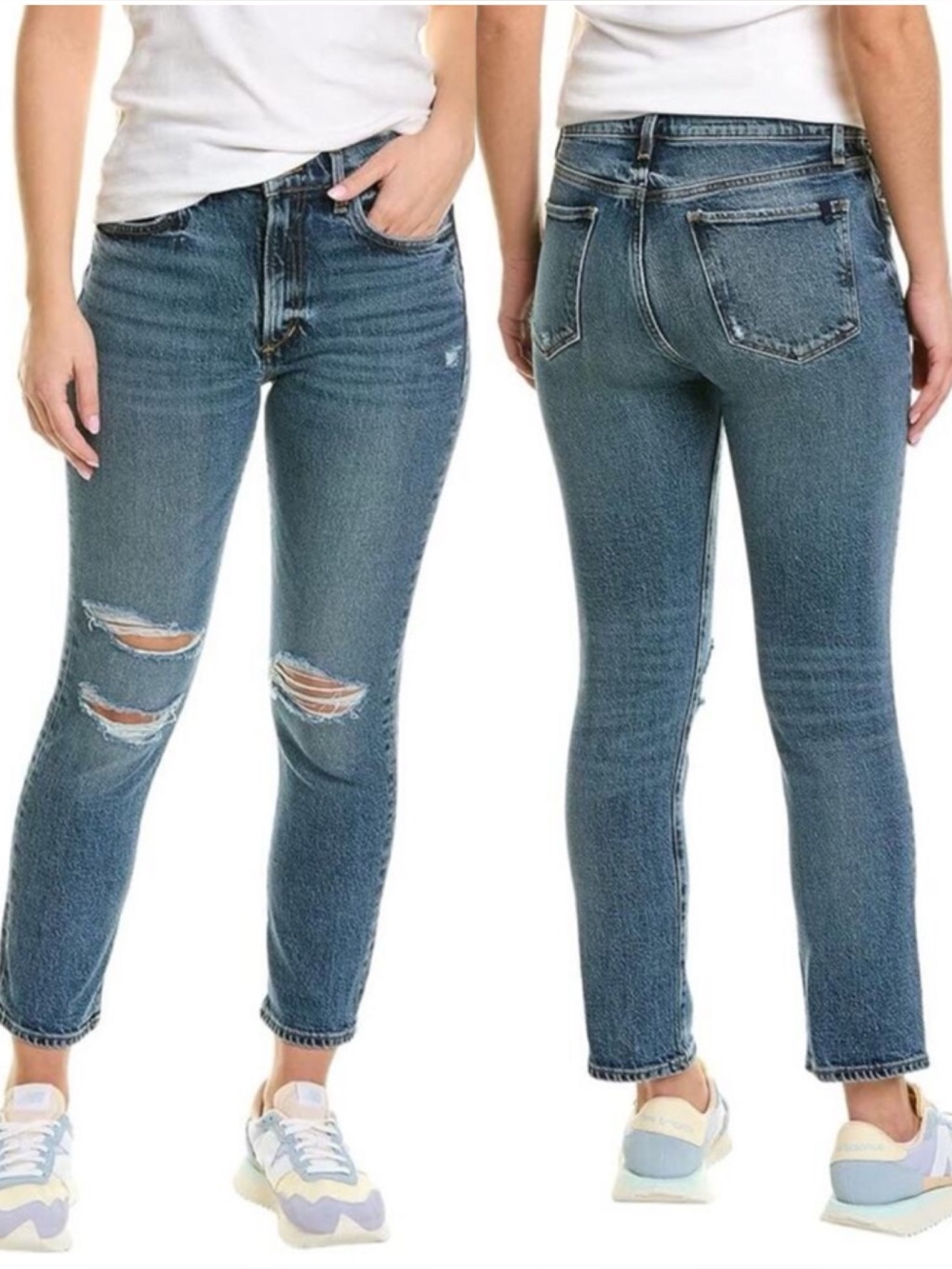 JOE’S Jeans The Luna High Rise Cigarette Crop Jeans in Focus Wash